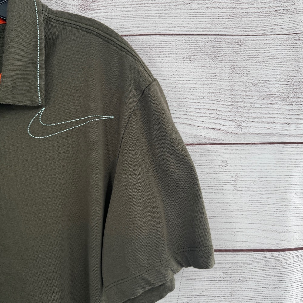 Nike Golf Sport Polo Shirt Dri-FIT Athletic Fit Embroidered Logo Mens Size Large - Picture 3 of 8